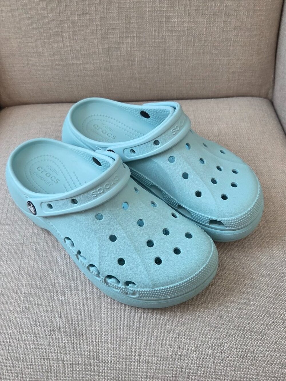 Crocs Platform Clog Womens Size 9 Pure Water Light Blue